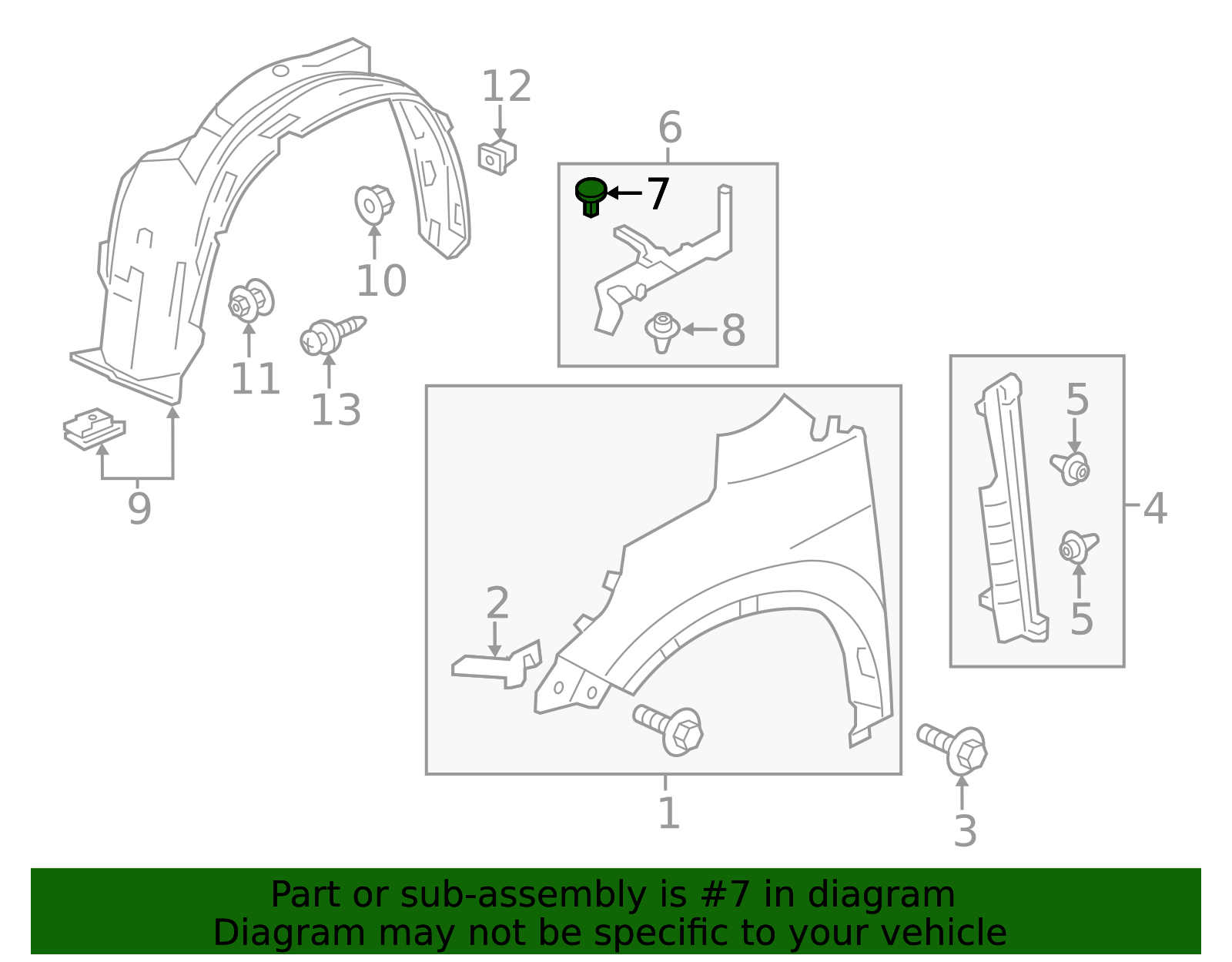 91532-SJA-003 - Cover Inner Clip 2012-2016 Honda CR-V | Honda Parts Online
