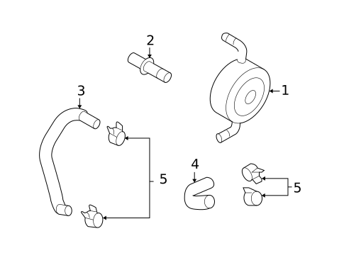 Engine Oil Cooler for 2008 INFINITI G37 #0