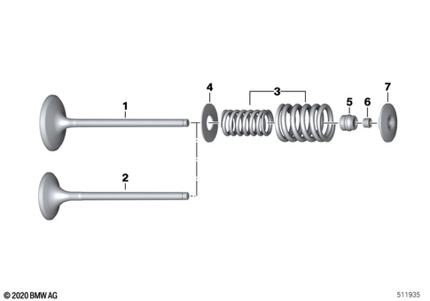 Valves with Springs for 2023 BMW-Motorrad R 18 B #0