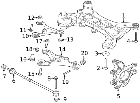 Rear Suspension for 2007 Jaguar XK #5