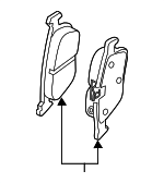 3Q0698451S - Brakes: Brake Pads for Volkswagen: Tiguan Image