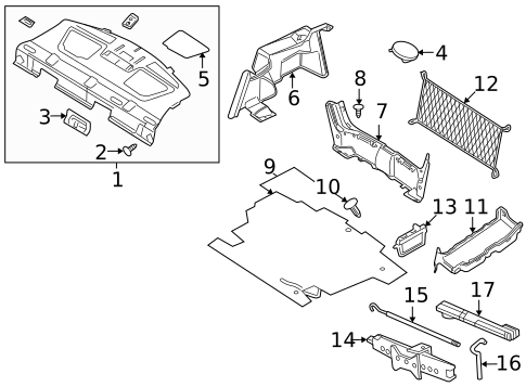 Interior Trim - Rear Body for 2011 Mercury Milan #1