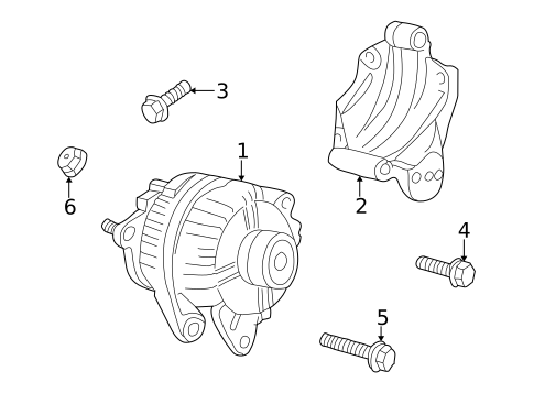Alternator for 1999 Jeep Grand Cherokee #0