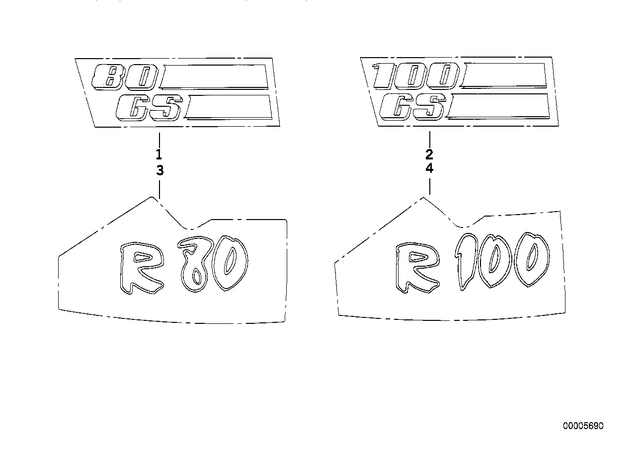 51142322616 - : Sticker Right - Switch/Cr for BMW-Motorrad Image