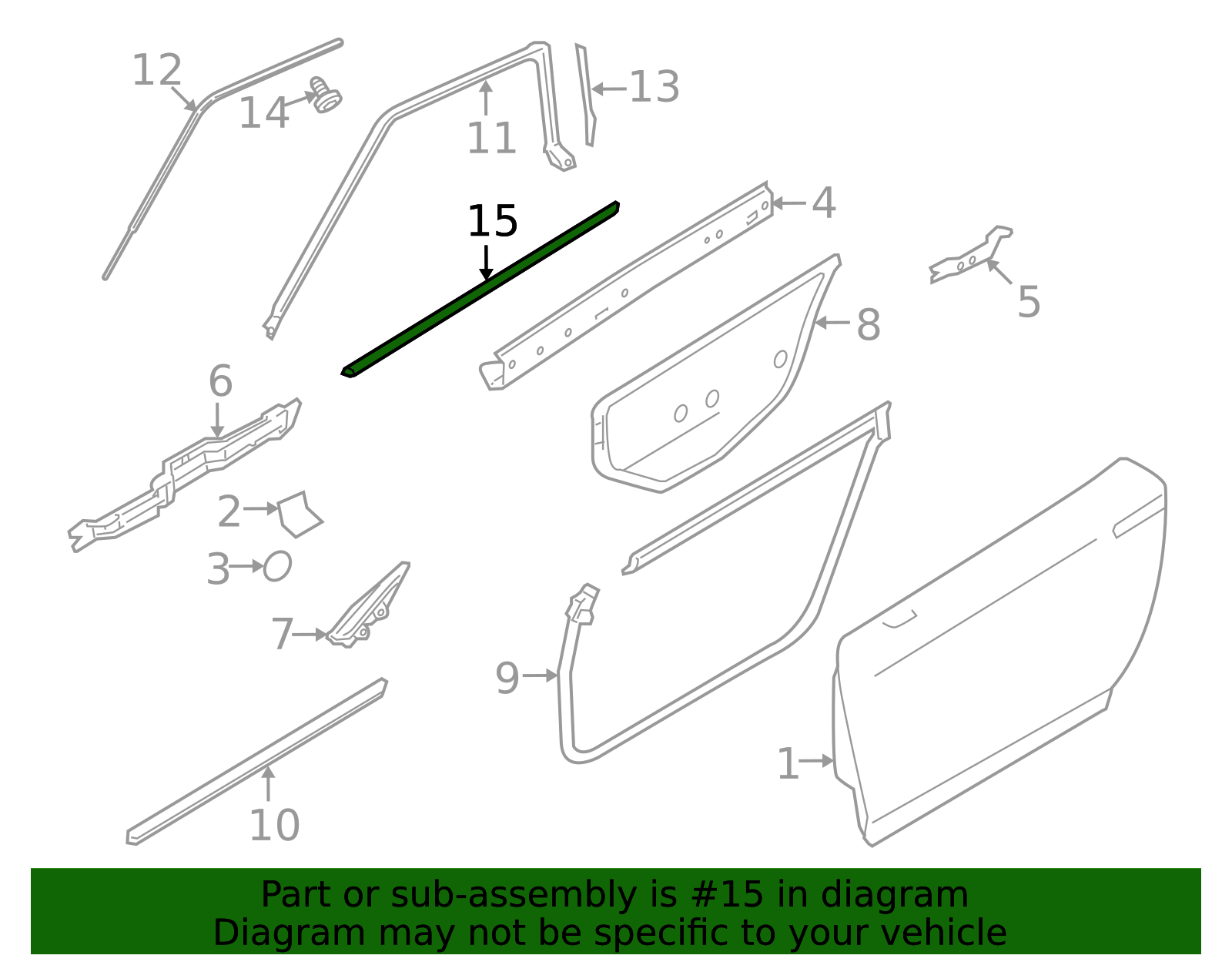 2009-2024 Nissan GT-R Belt Molding 80820-JF00A | My Nissan Part