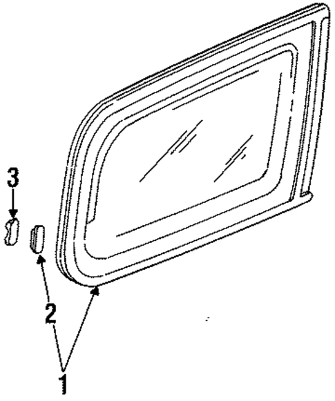 Glass & Hardware for 1997 Honda Odyssey #0