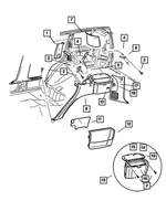 5GY48TL2AH - Interior Trim: C Pillar Molding, Right for Mopar Image