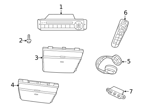Entertainment System Components for 2009 Volkswagen Routan #0