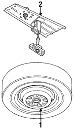 4743872AA - Suspension: Wheel, Spare for Chrysler: Grand Voyager, Town &amp; Country, Voyager | Dodge: Caravan, Grand Caravan Image