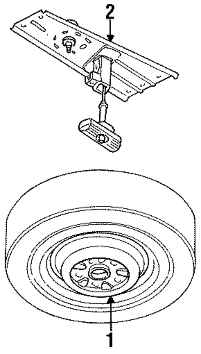4743872AA - Suspension: Wheel, Spare for Mopar Image