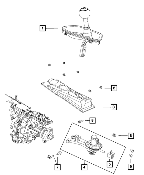 Gearshift Controls and Related Parts for 2018 Dodge Challenger #0