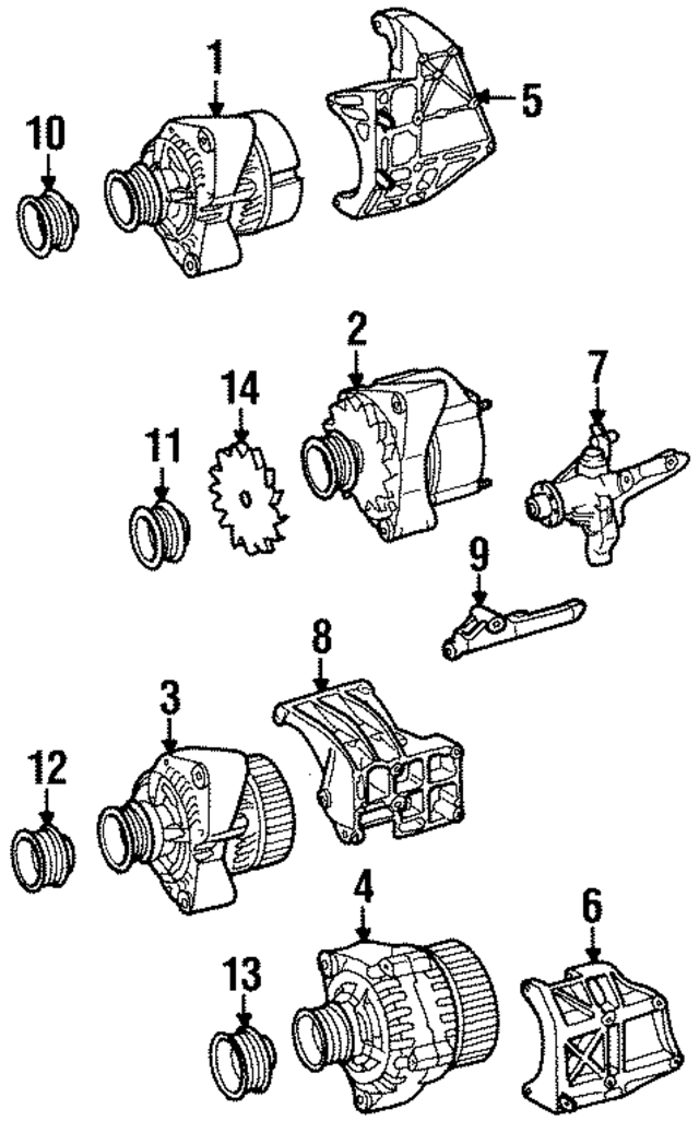 10154710287 - Electrical: Alternator for Mercedes-Benz Image