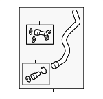 8W0122101BH - Cooling System: Upper Hose for Audi: A4, A4 allroad, A4 Quattro, A5 Quattro, A5 Sportback Image