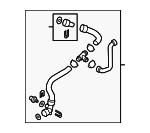 8W0122055BN - Cooling System: Lower Hose for Audi: A4, A4 allroad, A4 Quattro, A5 Quattro, A5 Sportback Image