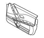 51417076153 - Body: Door Trim Panel for BMW: 525i, 525xi, 530i, 530xi, 545i, 550i, M5 Image