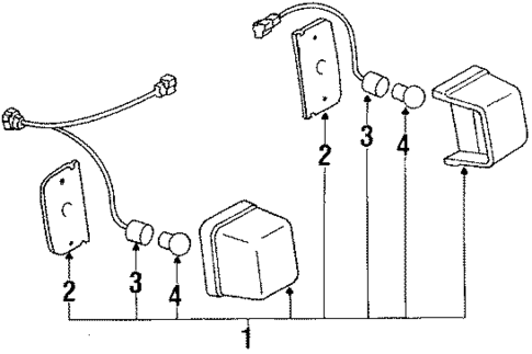 License Lamps for 1986 Mazda 323 #0