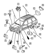 56041316AB - Electrical: Wheel Speed Sensor for Mopar Image