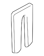 41517202050 - : Lower Hinge Spacer for BMW: 1 Series M, 128i, 135i, 135is, 325i, 325xi, 328i, 328i xDrive, 328xi, 330i, 330xi, 335d, 335i, 335i xDrive, 335is, 335xi, M3, X1 Image