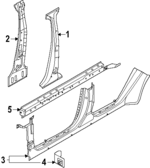 765707JA0A - Body: Center Pillar Reinforced for Infiniti Image