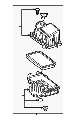 17700F2100 - Engine: Air Cleaner Assembly for Toyota Image