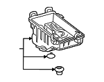 17701F2010 - Engine: Lower Cover for Toyota Image