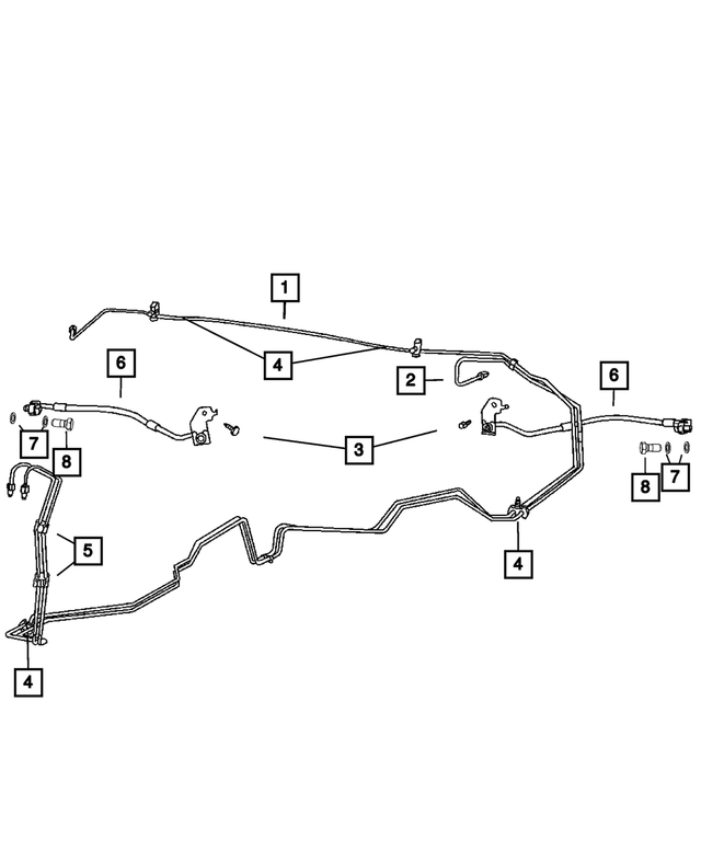 4683846AE - : Brake Hose, Right for Mopar Image