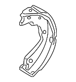 43155S9VA11 - Brakes: Park Brake Shoes for Honda: Pilot, Ridgeline Image