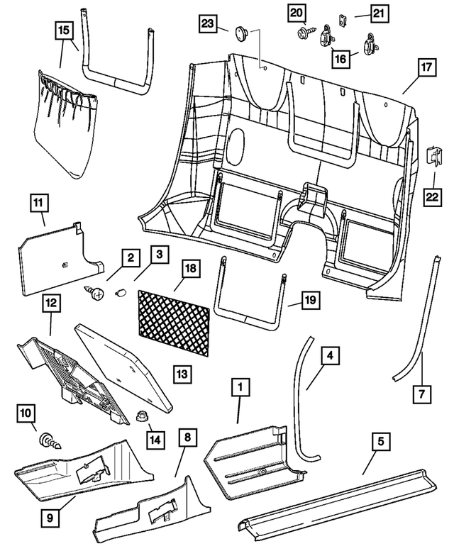 5096943AA - Interior Trim: Tapping Screw for Mopar Image image