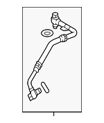 JDE38786 - Engine: Oil Inlet Tube for Jaguar: F-Pace, F-Type, XE, XF Image