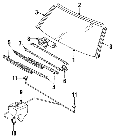 Wiper Components for 1991 Isuzu Pickup #0