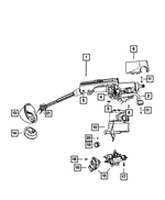 5057170AE - Steering: Tilt Column Release Lever for Mopar Image