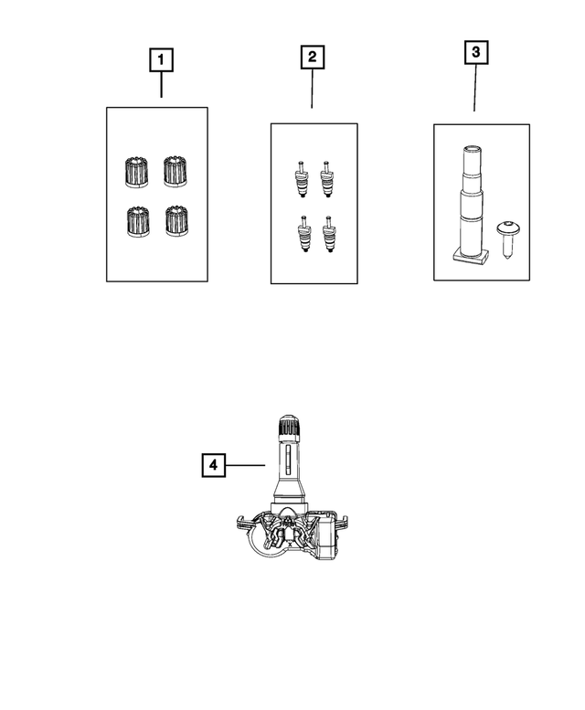 « 68494962AA – Wheels : Tige De Soupape Trousse De Bouchon, Roue De Secours pour Mopar Image »