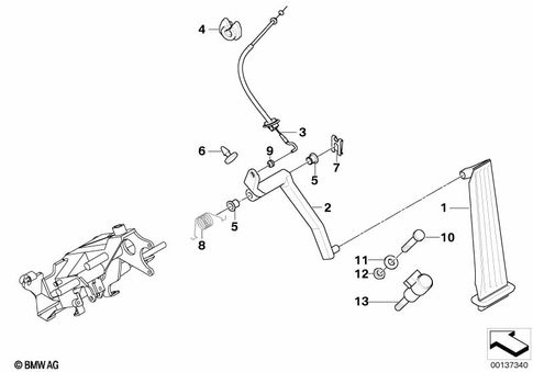Accelerator Pedal for 1995 BMW 528i #0