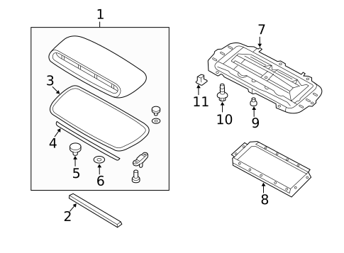 Exterior Trim - Hood for 2008 Subaru Forester #0