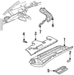 8A18803058RZ - Body: Knee Bolster for Audi: Cabriolet Image
