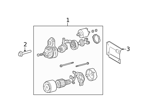 Starter for 2005 Hyundai Tucson #1