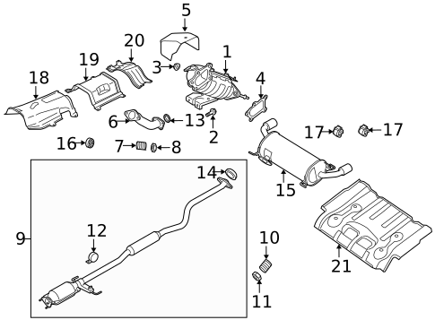 Catalytic Converter for 2011 Mazda CX-7 #0