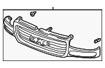 19130786 - Body: Grille Assembly for GMC: Sierra 1500, Sierra 1500 HD, Sierra 2500, Sierra 2500 HD, Sierra 3500, Yukon, Yukon XL 1500, Yukon XL 2500 Image