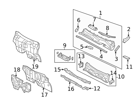 Cowl for 2007 Toyota RAV4 #0