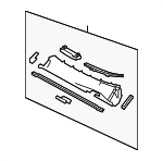 557080R011 - Body: Cowl Grille for Toyota: RAV4 Image