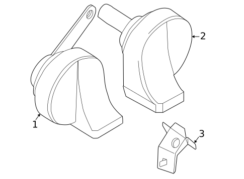 Horn for 2001 BMW 740i #0