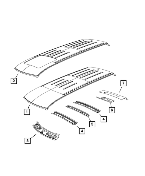 Roof for 2019 Jeep Grand Cherokee #0