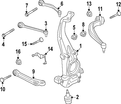 Suspension Components for 2024 Porsche Cayenne #1