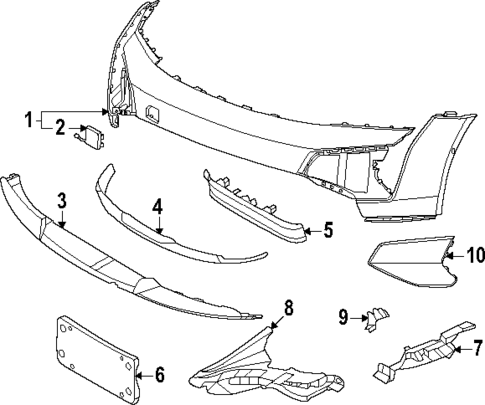 Bumper & Components - Front for 2025 Porsche Taycan #3