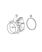 68271245AA - Fuel and Accelerator Pedal: Throttle Body To Intake Seal for Dodge: Challenger, Charger, Durango | Jeep: Grand Cherokee | Ram: 1500 Image