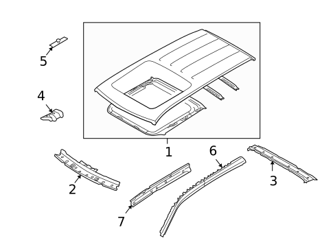 Roof & Components for 2013 Subaru Forester #0
