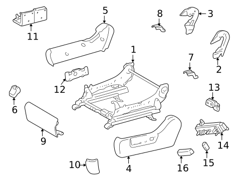 Tracks & Components for 2002 Toyota Highlander #1