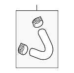 97010645400 - : Lower Hose for Porsche: Panamera Image