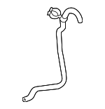 97010621400 - : 2012-2013 Porsche Panamera - Engine Coolant Overflow Hose for Porsche: Panamera Image