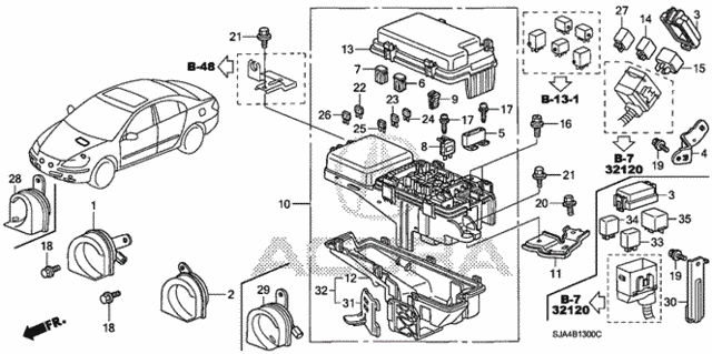 Control Unit (Engine Room) (1) for 2007 Acura RL #0